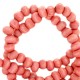 Houten kralen 8mm Nature hout-burnt coral pink